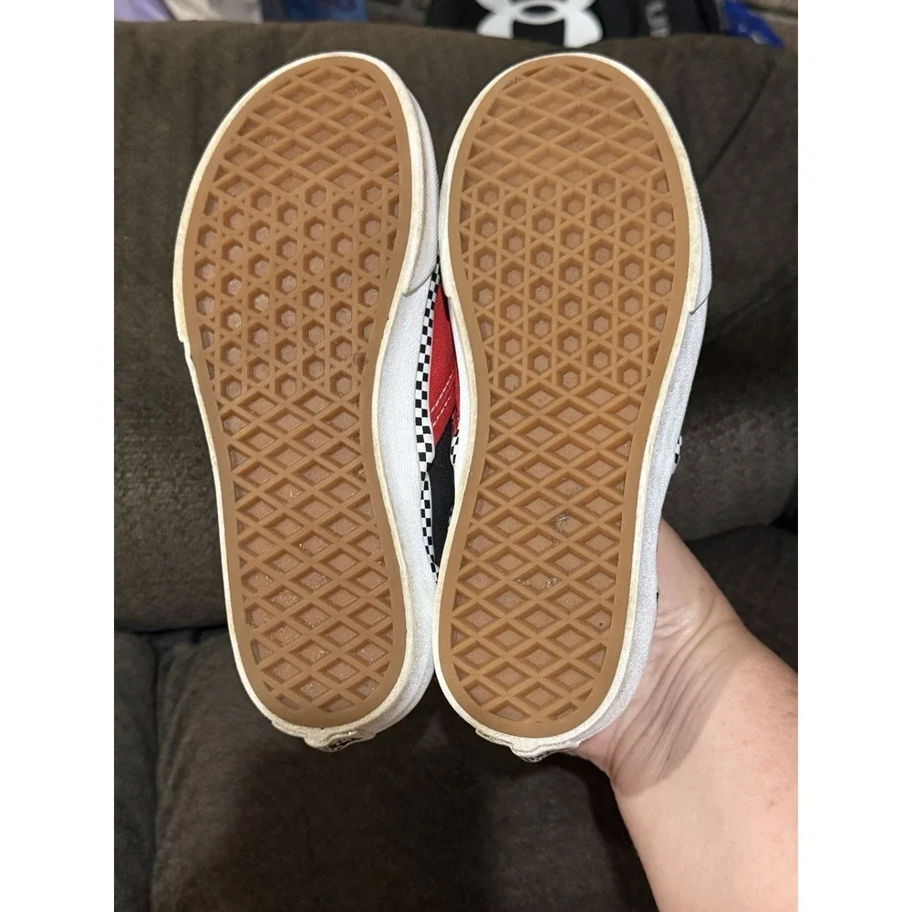 Vans Classic Slip On Boys Size 2Y Red Athletic Skate Walking Shoes Sneakers